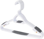 Set of 5 Deluxe Non Slip Hangers by Neatfreak! - Space Saving Hangers for Clothes, Pants, Jackets and Shirt 60 Pack,White/Grey by NEATFREAK
