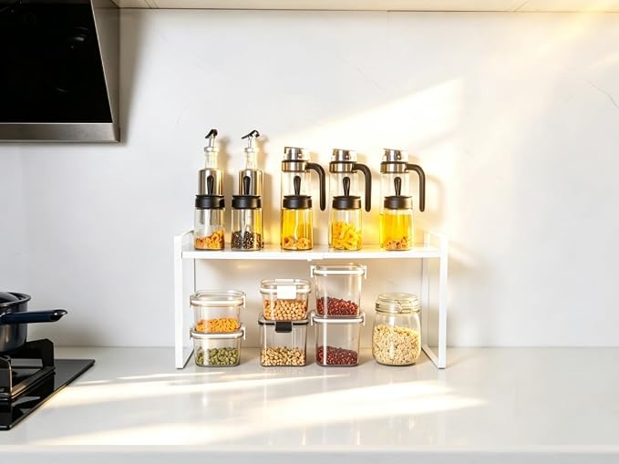 Expandable Cabinet Shelf Organizer Riser for Kitchen Cupboard Under Sink - Image 4