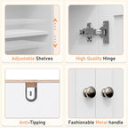 Over Toilet Storage Cabinet with Barn Door & Adjustable Shelves - Image 5
