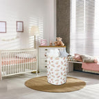 NTAOHAMPER Pink Flower Laundry Hamper, laundry Basket, Nursery Hamper,Waterproof Storage Bin for Bedroom,Clothes Organizer Basket, Room Decor(Pink Flower) - Image 2