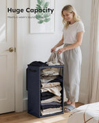 SOLEDI 90L Laundry Hamper with Lid, Large Collapsible Laundry Basket - Image 3