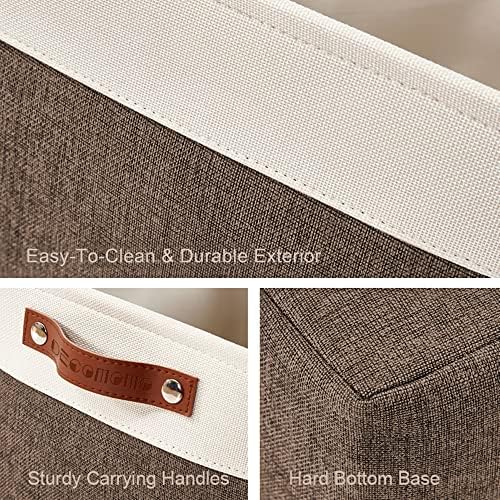 DECOMOMO Storage Bins, Large Fabric Storage Baskets for Shelves 4 Pack - Image 6