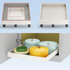 Fokyfok Pull out Cabinet Organizer,16"-21"W,13"-17"D,Expandable,Adhesive by Fokyfok