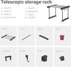 BLULEE Expandable Under Sink Organizer, No-Drill Adjustable Shelf - Image 8