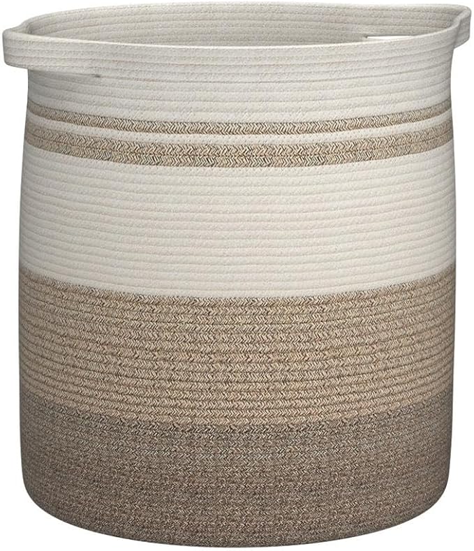 OIAHOMY 80L Laundry Basket Laundry Hamper Nursery Hamper Gradient Yellow - Image 4
