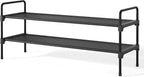 Kitsure Shoe Rack for Closet, Shoe Storage, 36.2" Wide - 2 Tiers, Black | Shoe Organizer for Closet, Entryway, Living Room, Space-Saving Shoe Shelf, Sturdy Zapateras Organizer by Kitsure