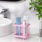 Luxspire Toothbrush Holders for Bathroom, Stainless Steel, 2 Slots, Pink - Image 6