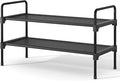 Kitsure Shoe Rack for Closet, Shoe Storage, 27.6" Wide - 2 Tiers, Black | Shoe Organizer for Closet, Entryway, Living Room, Space-Saving Shoe Shelf, Sturdy Zapateras Organizer by Kitsure