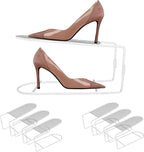 CiBiZi Shoe Slots Organizer 6Pack Metal Shoe Stackers for a Pair of Shoes Display Shelf Shoe Holder Shoe Storage Closet Organizers Shoe Space Saver Organizador de Zapatos White by CiBiZiUS