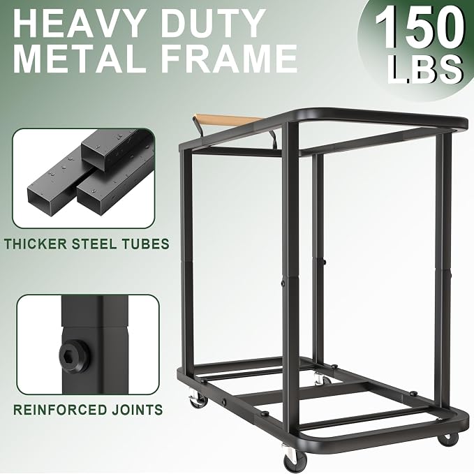 Laundry Hamper 3 Section with Lid,230L Rolling Dirty Clothes Hamper Grey - Image 5