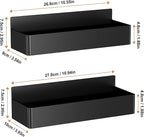 Mystozer Magnetic Spice Rack for Refrigerator, Kitchen Organizer and Storage Shelf, Black (2 Pack)… - Image 6