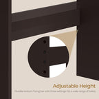 Yaheetech 77in Over the Toilet Storage Cabinet, Espresso Bathroom Organizer - Image 8