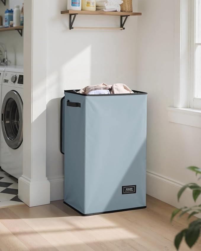 SOLEDI 90L Laundry Hamper with Lid, Large Collapsible Laundry Basket - Image 2
