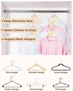 Smartor Clothes Hanger Connector Hooks 120 Pack, Hangers Space Saving | Hanger Add on Hook as Closet Organizer, Stacking Hangers, Cascading Space Saver, Closet Storage and Organization -White - Image 4