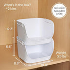 YouCopia ShelfBin Stacking Pantry Bins, 2-Pack, Stackable Storage Basket Organizers for Kitchen and Cabinet Organization - Image 4