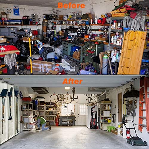Aoben Heavy Duty Steel Garage Storage Hooks - Utility Tool Hangers and Combinable Wall Mount Hooks for Organizing Ladder, Hold Chairs, Heavy Tools (Medium U, 10 Pack) - Image 7