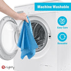 Orighty Microfiber Cleaning Cloth Bulk, 100 Pack, 11.5x11.5 inch, Blue - Image 7
