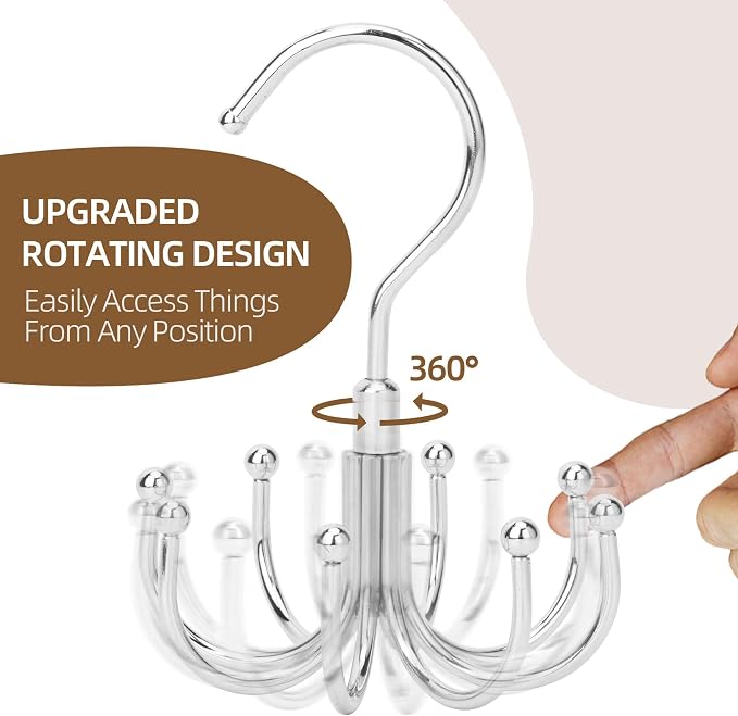 ZEDODIER 2 Pack Tank Top Hanger, Rotating Bra Organizer for Closet - Image 5