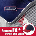 Hat Organizer for Baseball Caps - 24 Pockets, Oxford Cloth Hat Storage with Moisture-Proof Mesh, Visible Hat Rack for Wall & Door with 3 No-Drill Adhesive Hooks, Grey Hat Holder for Bedroom - Image 4