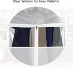 Zilink Clear Hanging Clothes Bag Organizer Large Garment Bags 43 in, 2 Pack - Image 5