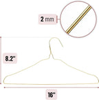 Mr. Pen- Metal Wire Hangers, 10 Pack, Gold - Image 3