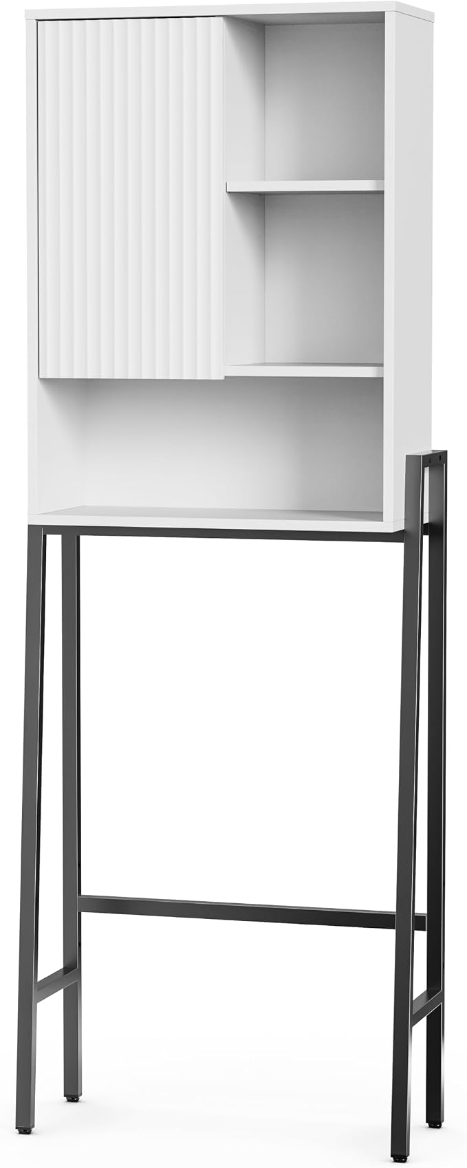 Over The Toilet Storage Cabinet,24" W Bathroom Organizer, White - Image 9