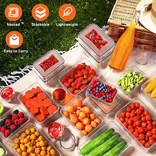 44 PCS Airtight Food Storage Container with Lid (22 Lids & 22 Containers) - Image 5