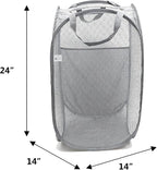 Pop Up Hampers 3 Pack with Laundry Bags 6 Pack, Varied Colors - Image 4