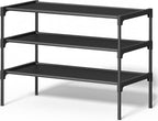 SONGMICS 3-Tier Shoe Rack, Space-Saving, Shoe Storage Organizer by Unknown