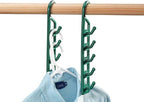 Space Saving Closet Hanger Holders - Set of 4 Durable Green Plastic - Image 2