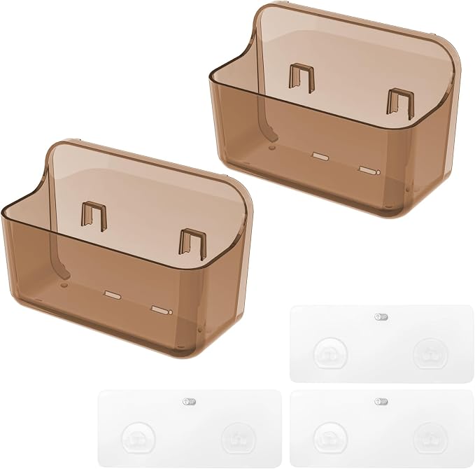 Diesisa Wall Mount Organizer, 2Pc Small Adhesive Cabinet Door Organizer - Image 8
