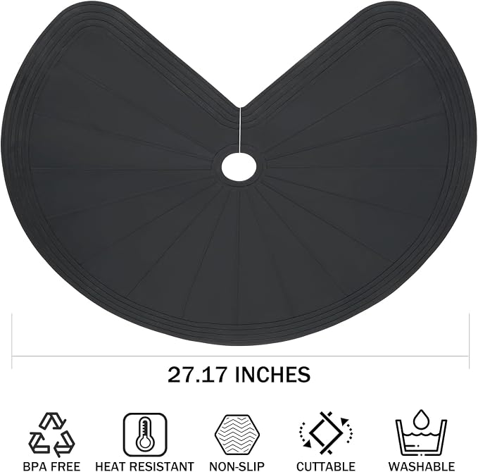 Lazy Susan Shelf Liner 27" Silicone Lazy Susan Liner 2PCS - Image 4