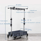 Broom And Mop Holder Put Wet Movable Floor-Mounted Mop Rack Floor Standing Cleaning Tool Cart Storage For Garden Garage Schools, Hospitals, Factories, Hotels,Property Companies - Image 5