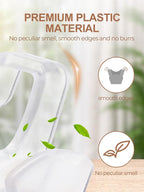HOUSE DAY Space Saving Hangers 100 Pack, Clear Hanger Connector Hooks | Heavy Duty Hangers Space Saver, Premium College Dorm Room Essentials, Closet Organizers and Storage - Image 9