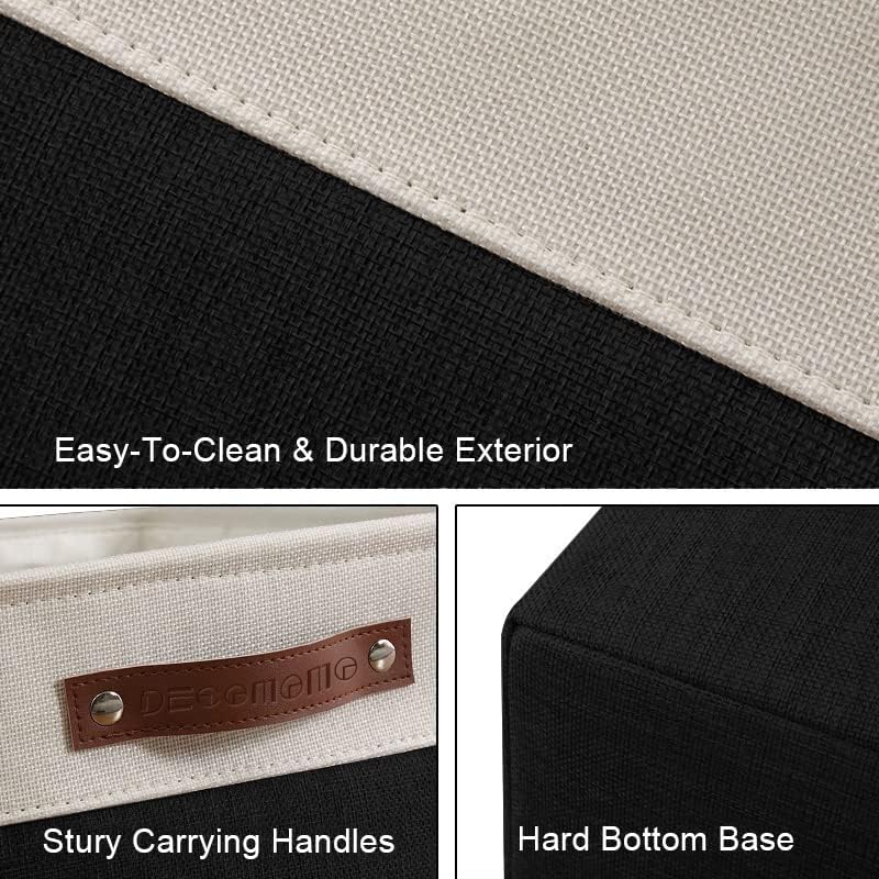 DECOMOMO Storage Bins, Extra Large Fabric Storage Baskets for Shelves 3Pack - Image 4