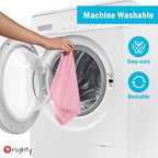 Orighty Microfiber Cleaning Cloth - 24 Pack, Pink Cleaning Rags 12x11 inch - Image 7