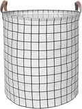 Waterproof Laundry Hamper Collapsible Laundry Basket Leather Handle Laundry Bag Large Clothes Storage Toy Organization for Bathroom Bedroom Laundryroom College Dorms (Laundry Basket-003) by %E2%80%8ETeLUVHome