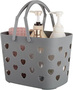 Portable Shower Caddy with handle Plastic Shower Basket Organizer, Grey by Anyoifax