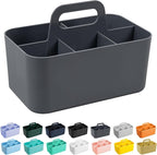 Tiawudi Multipurpose Caddy Organizer, Plastic Caddy with Handle, Stackable Desk Organizer for Stationery, Marker and Pencil, Office Supplies Organizer, Dorm Caddy by Tiawudi