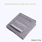 Tinyuet Hanging Closet Organizer, 4-Shelf Collapsible Hanging Closet Shelves, Hanging Organizer for Closet & RV, 31.5" H X 10.6" W X 10.6" D - Gray - Image 7