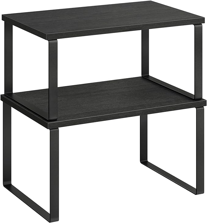 SONGMICS Cabinet Organizer Shelf, Set of 2 Spice Rack, Kitchen Storage by Unknown