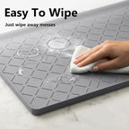 Mateeylife Under Sink Mat Kitchen Waterproof, Silicone Sink Tray 28"X19" - Image 8