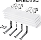 Fixwal 3+1 Tier Bathroom Floating Shelves Over Toilet, White - Image 3