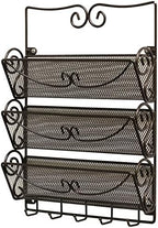 Deco Brothers Wall Mail Organizer with 5 Key Holder, 3 Tier, Bronze - Image 6