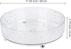 Dezzer 360° Rotating Makeup Organizer, 11" Clear Perfume Organizer Turntable Lazy Susan for Vanity, Pantry, Bathroom Counter, Cabinet, Spinning Cosmetic Storage Holder for Skincare, Perfume, Lotions - Image 3