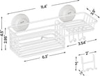 LEVERLOC Shower Caddy Suction Cup, Heavy Duty Bathroom Organizer - Image 6