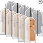 Zilink Coat Bags for Storage Hanging Garment Bag for Closet 54 in, 10 Pack by Zilink
