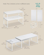 SONGMICS Cabinet Organizer Shelf, Set of 2 Spice Rack, Kitchen Storage - Image 6