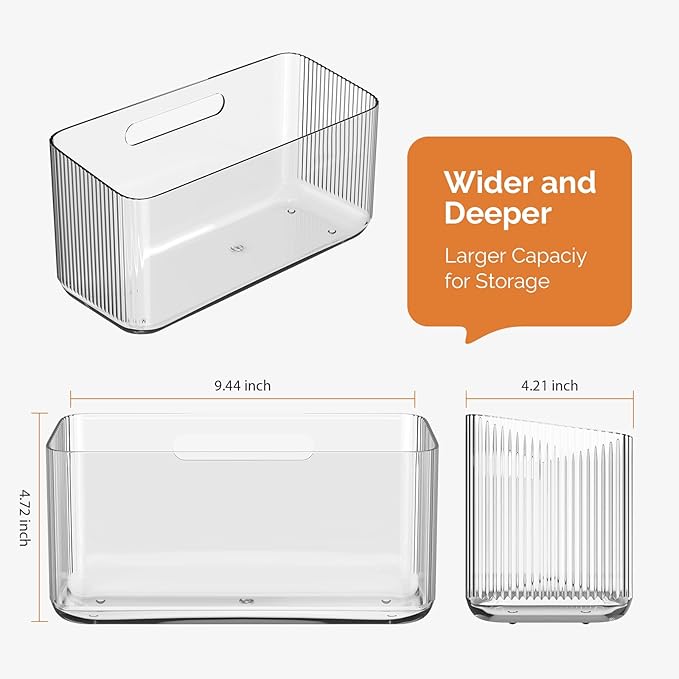 MaraFansie 2 Pack Plastic Lid Organizers - Inside Cabinet for Kitchen Organizers, No Drilling Wall Mount Container Holders for Tupperware, Food Storage, Transparent - Image 7