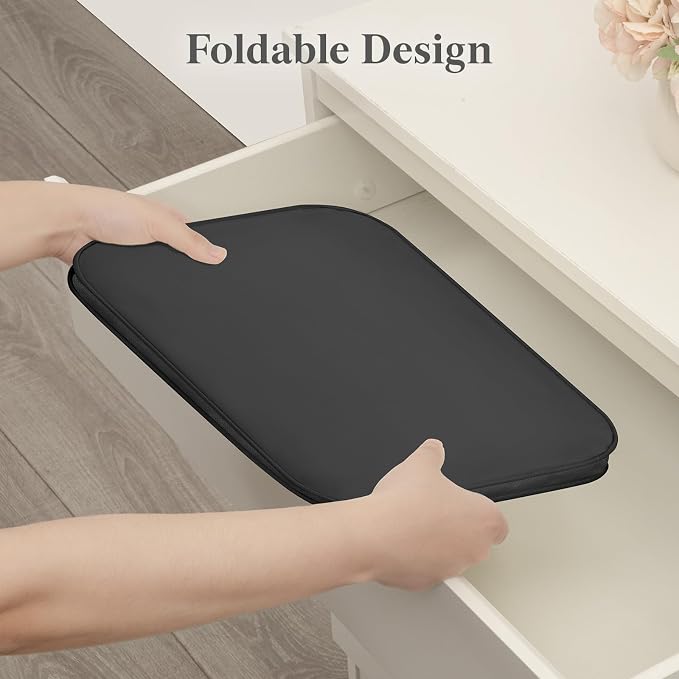 Lifewit Slim Collapsible Laundry Basket with Handles, 50L, Black - Image 5